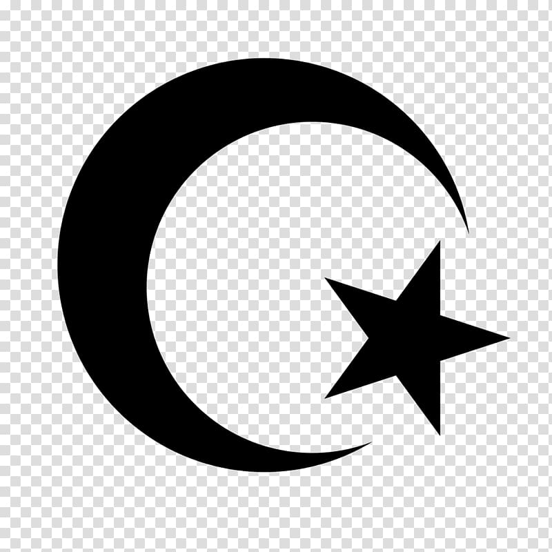 Star and crescent Symbols of Islam, headstone transparent background PNG clipart