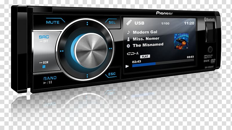 Vehicle audio Radio receiver DVD player Pioneer Corporation, mystery transparent background PNG clipart