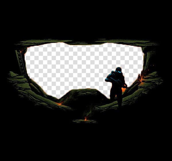 Minecraft Cave Icon, Into the cave of warrior transparent background PNG clipart