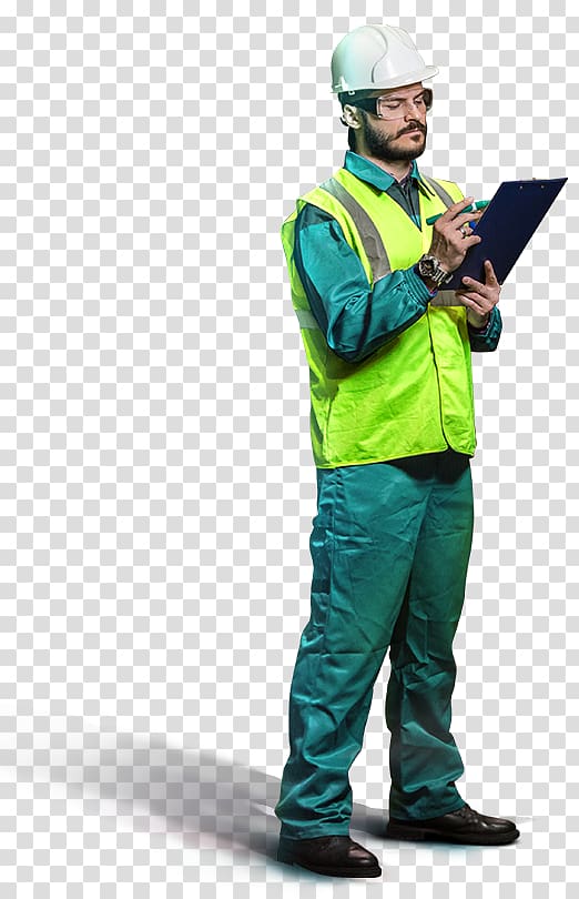 Construction Foreman Laborer Construction worker Personal protective equipment Hazardous Material Suits, delivery man transparent background PNG clipart