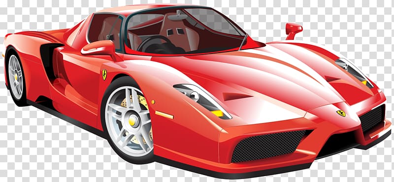 Sports car Enzo Ferrari LaFerrari, car transparent background PNG clipart