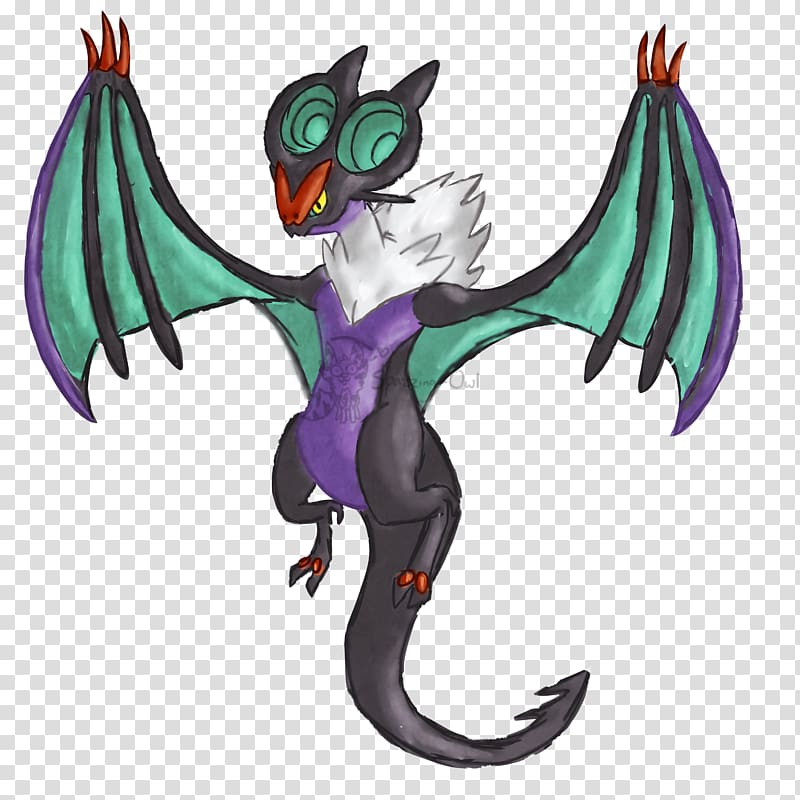 Noivern Pokémon X and Y Noibat Drawing, shiny transparent background PNG clipart