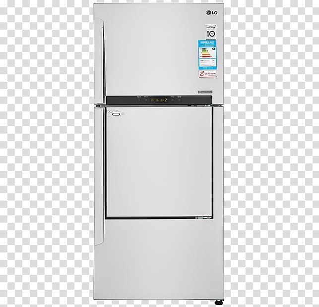 Major appliance Refrigerator Door Home appliance, LG double door refrigerator transparent background PNG clipart