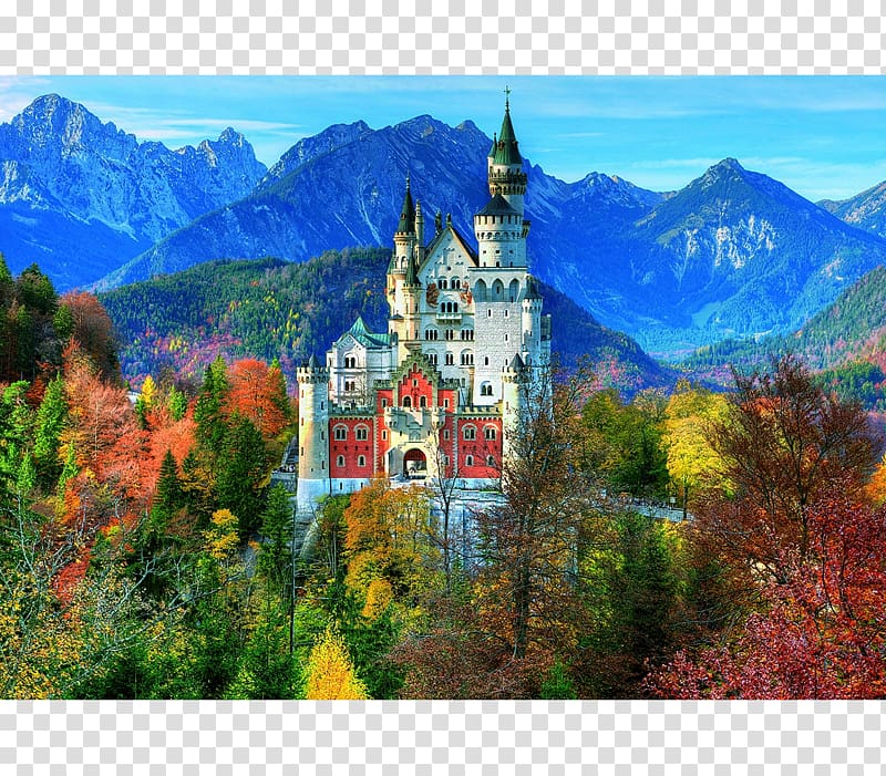 Jigsaw Puzzles Neuschwanstein Castle Educa Borràs Borrás Plana, Castle transparent background PNG clipart