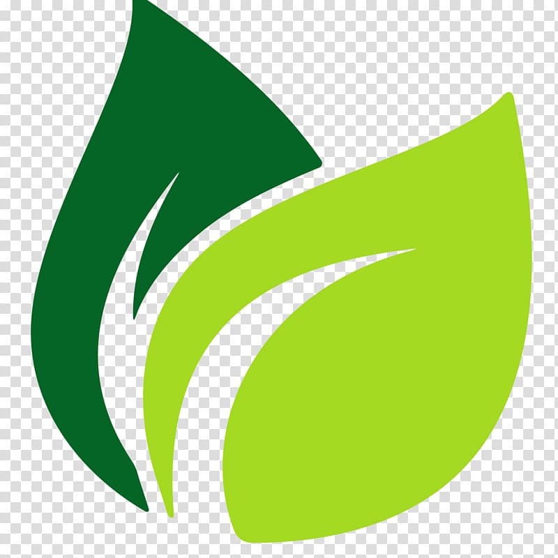 Leaf Logo, green leaves, green and teal leaf logo transparent background PNG clipart