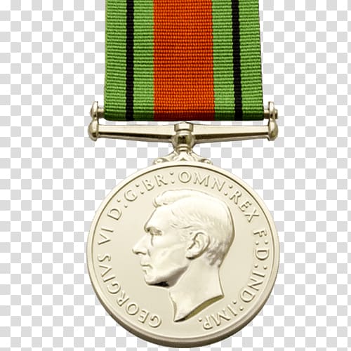 Gold medal Defence Medal World War II Victory Medal War Medal 1939–1945, medal transparent background PNG clipart