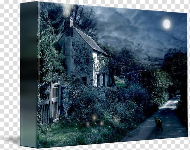 graphic printing Canvas print , Witch House transparent background PNG clipart