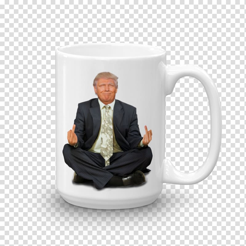 Mug Coffee cup Donald Trump 2017 presidential inauguration Tableware, mug mockup transparent background PNG clipart