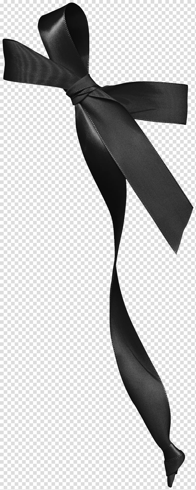 black bow ribbon transparent background PNG clipart