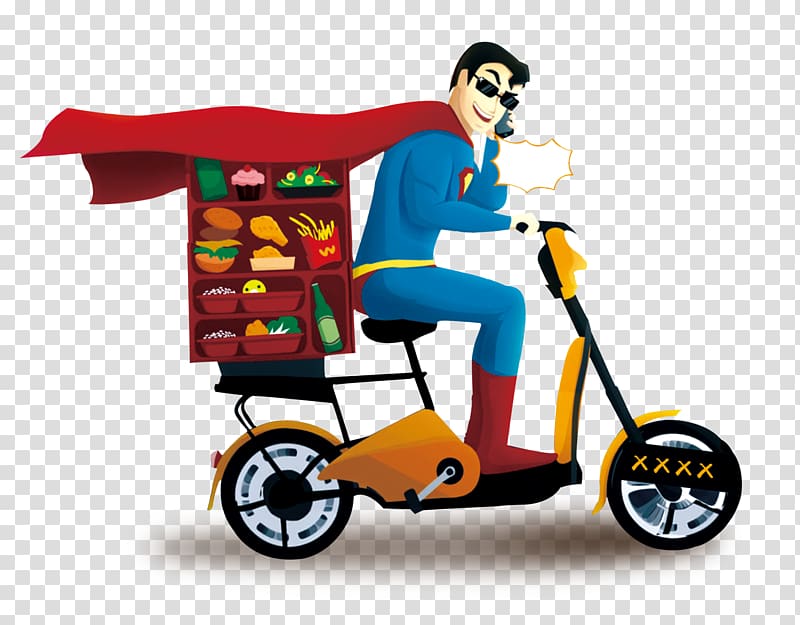 Clark Kent Take-out Restaurant Cartoon, Superman Hurry transparent background PNG clipart