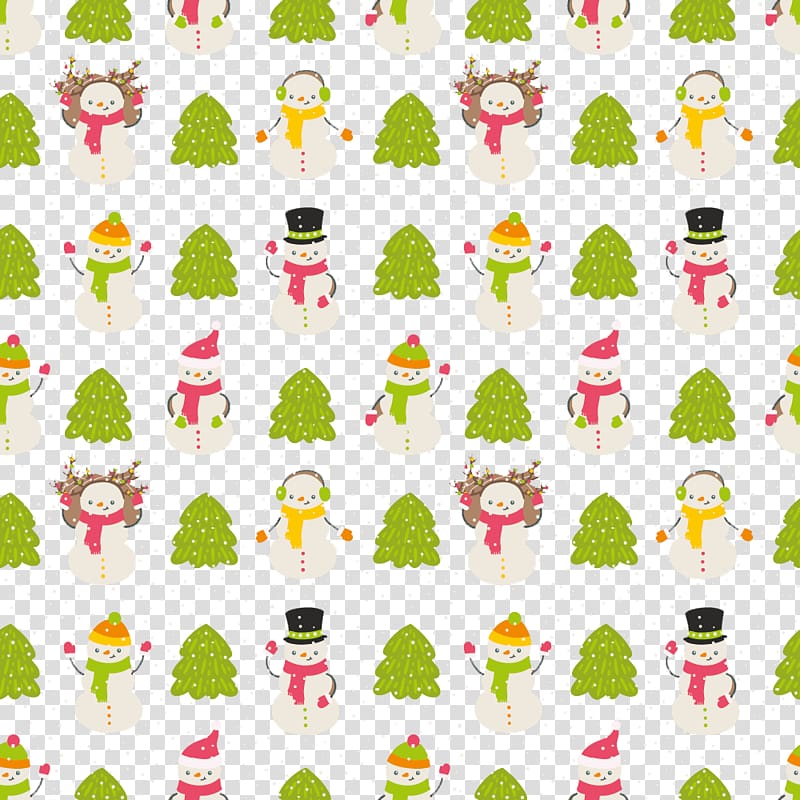 Christmas tree Christmas lights, Cute snowman transparent background PNG clipart
