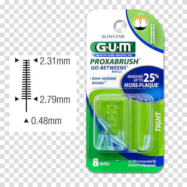 GUM Proxabrush Go-Betweens Chewing gum Gums Dental plaque, chewing gum transparent background PNG clipart