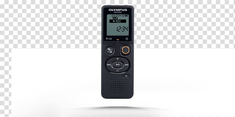 Microphone Olympus VN 541PC + ME52 Mic Olympus ME-52W Dictation machine, Voice Recorder transparent background PNG clipart