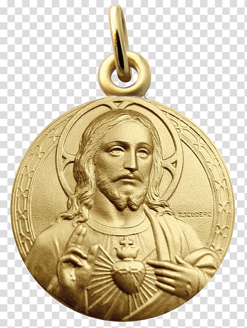 Jesus Sacré-Cœur, Paris Medal Sacred Heart Gold, sacre coeur transparent background PNG clipart