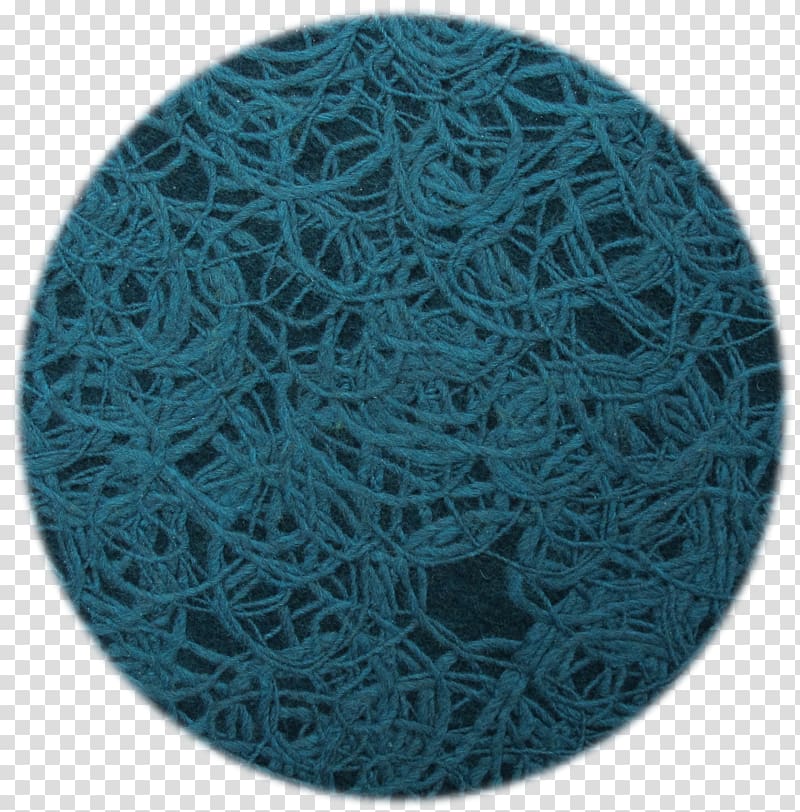 Turquoise Teal Wool Circle Thread, zimba transparent background PNG clipart