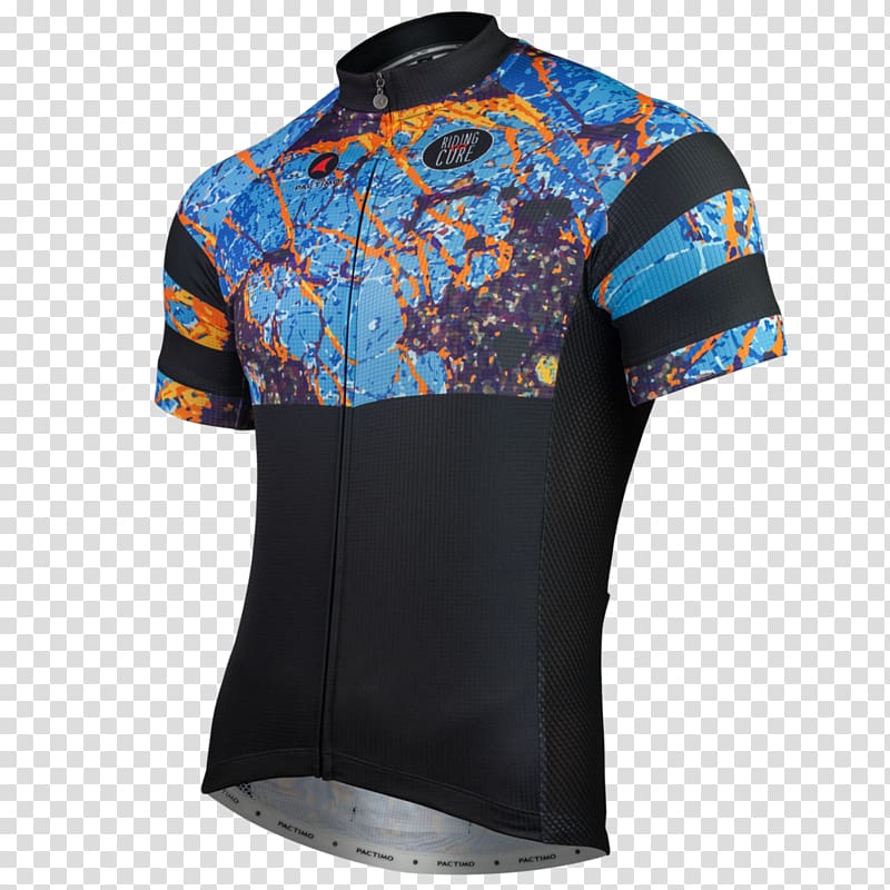 Cycling jersey T-shirt Clothing, cyclist front transparent background PNG clipart