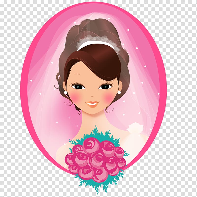 My Little Bride Wedding Face, bride transparent background PNG clipart