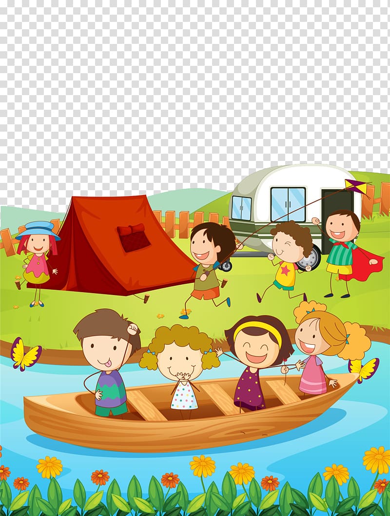 Camping Journal for Kids C Things (a Childrens Book) S Things (a Childrens Book), A child playing outdoors transparent background PNG clipart