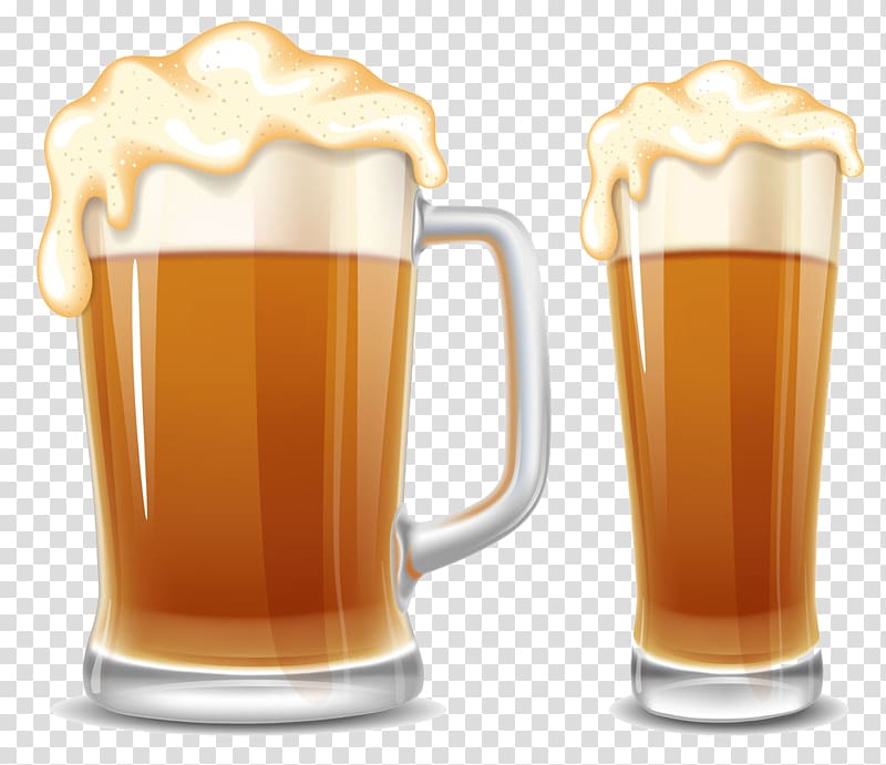 Beer Oktoberfest Cup Cartoon, Two glasses of wine transparent background PNG clipart