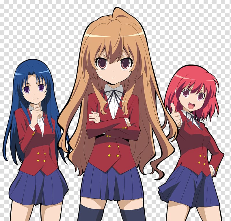 Taiga Aisaka Toradora! Anime Tsundere, girl power transparent background PNG clipart