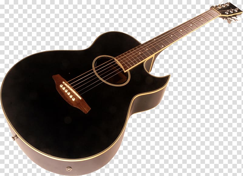 black acoustic guitar, Taylor Guitars Musical instrument, Guitar transparent background PNG clipart