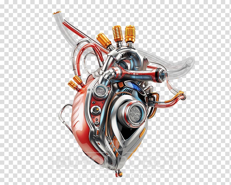 Artificial heart Robotics Organ, science fiction transparent background PNG clipart