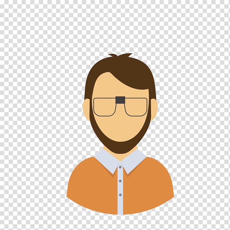 Student Cartoon Drawing, wearing glasses of college students transparent background PNG clipart