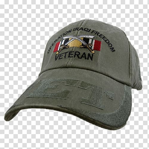 Baseball cap Iraq War Gulf War Operation Enduring Freedom, baseball cap transparent background PNG clipart