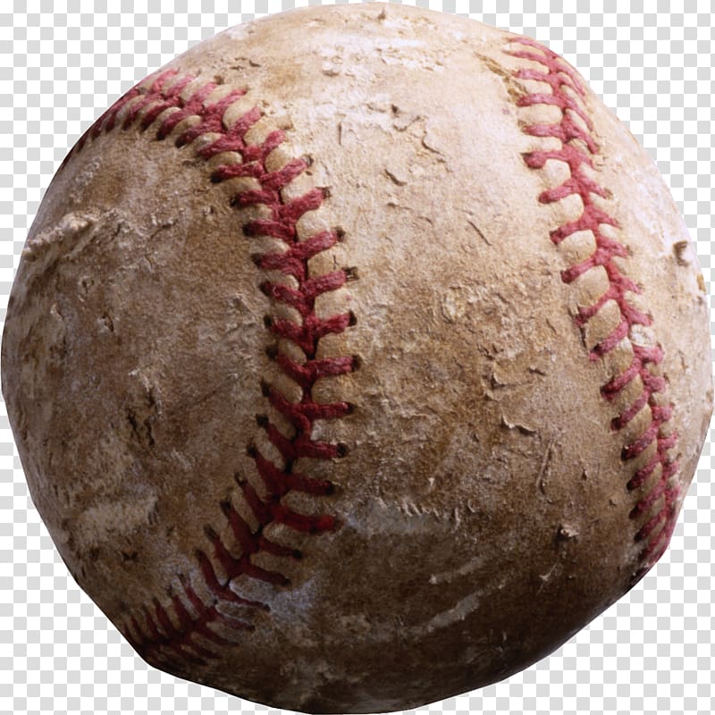 Baseball Volleyball Vintage base ball, Broken old baseball material free to pull transparent background PNG clipart
