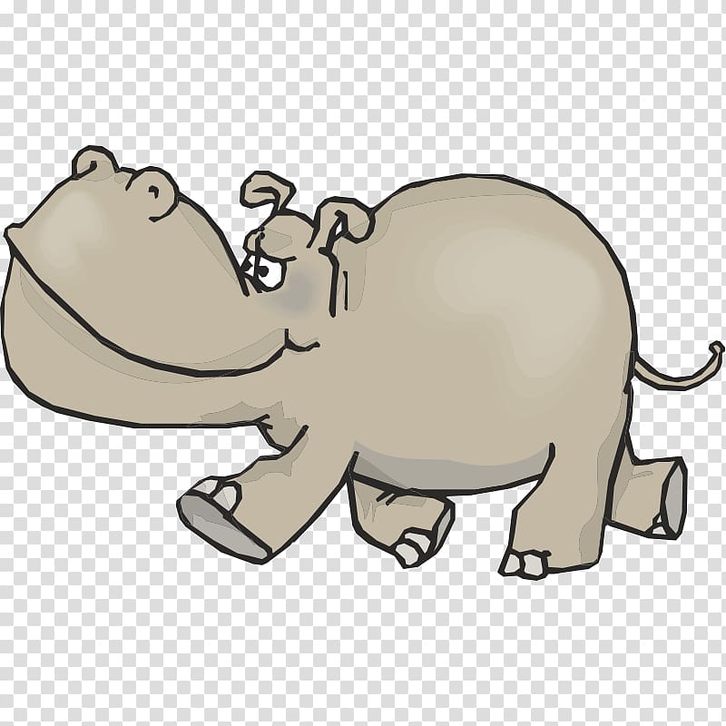 Hippopotamus Flashcard English Learning , others transparent background PNG clipart