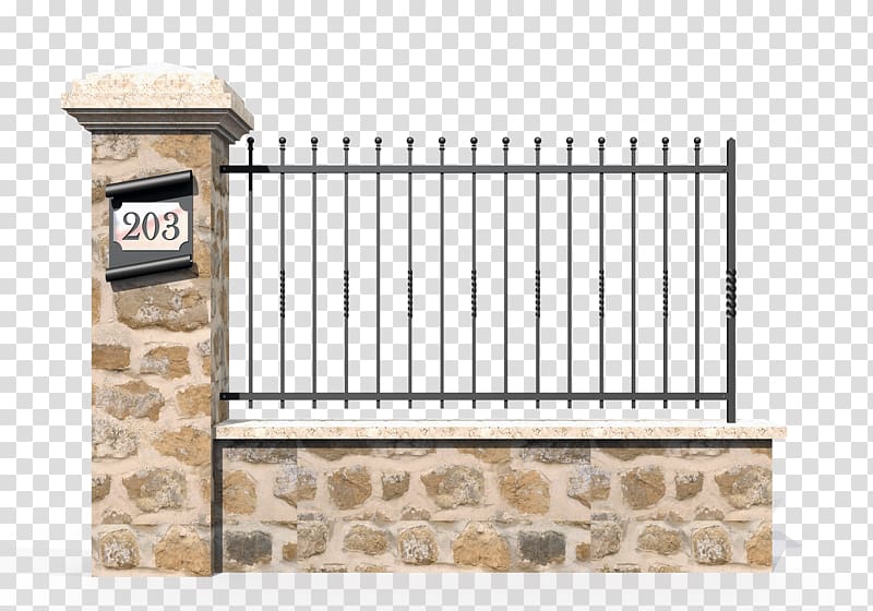 Fence Wrought iron Iron railing Guard rail, Fence transparent background PNG clipart