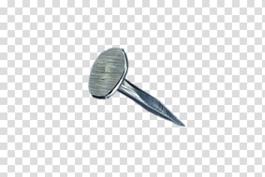 gray steel nail, Short Nail transparent background PNG clipart