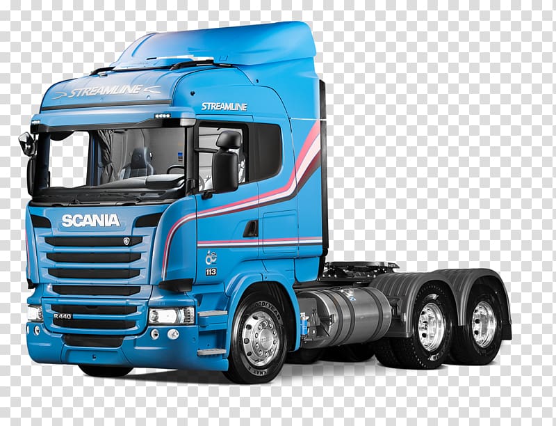 blue Scania freight truck, Brazil Scania AB AB Volvo Truck Scania-Vabis L75, truck transparent background PNG clipart