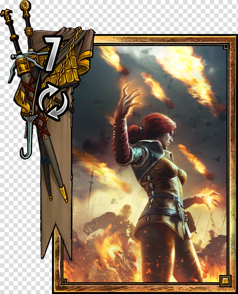 Gwent: The Witcher Card Game The Witcher 3: Wild Hunt Geralt of Rivia Triss Merigold, merigold transparent background PNG clipart