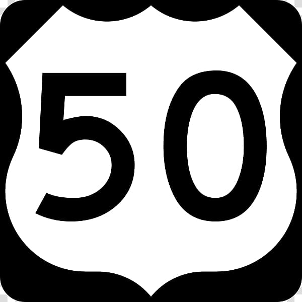 U.S. Route 59 U.S. Route 53 U.S. Route 20 U.S. Route 90 U.S. Route 52, Number 50 transparent background PNG clipart