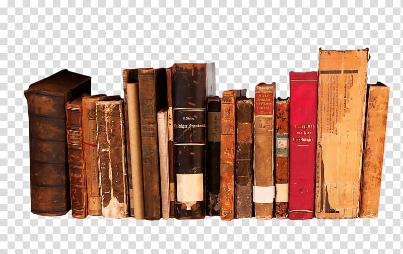 hardbound book lot, Books In A Row transparent background PNG clipart
