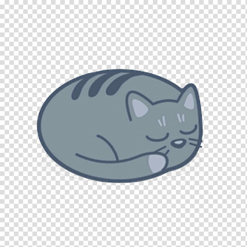 gray cat illustration, Cat ICO Icon, Leisurely sleeping cat transparent background PNG clipart