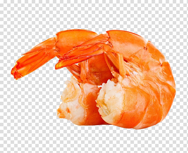 two cooked shrimps illustration, Seafood Shrimp Giant tiger prawn Krupuk, Shrimp transparent background PNG clipart