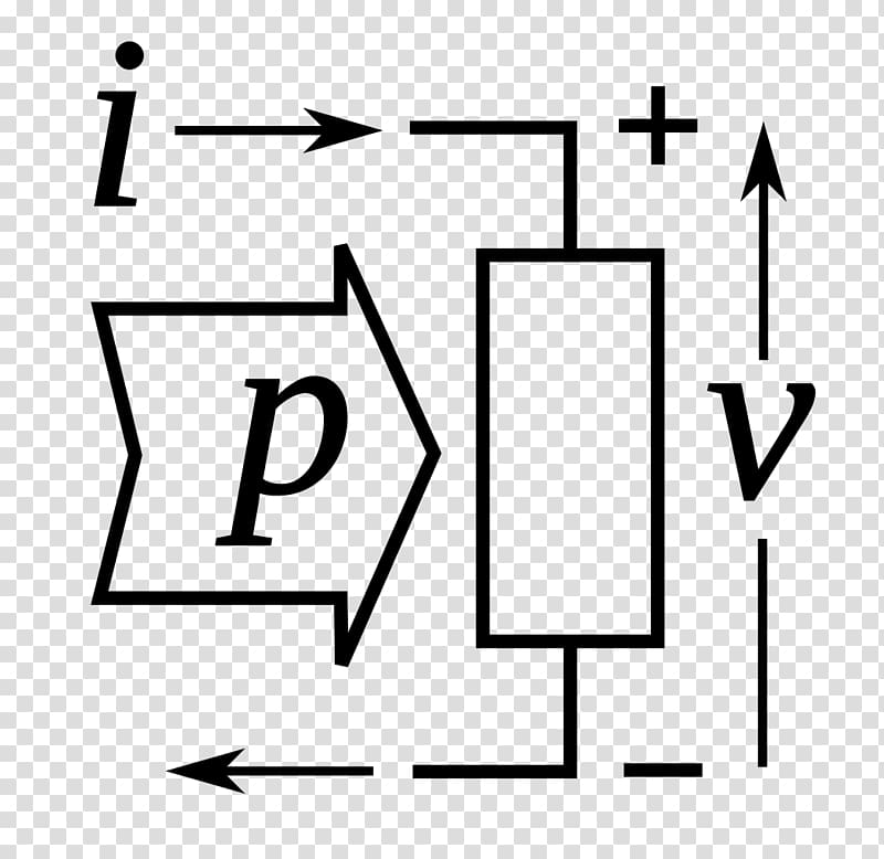 Passive sign convention Passivity Electrical engineering Electric potential difference, symbol transparent background PNG clipart