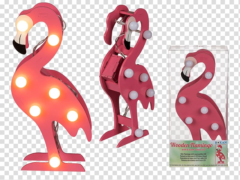 Flamingos Light-emitting diode LED lamp, light transparent background PNG clipart