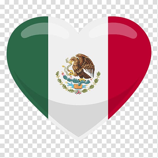 heart-shaped flag of India , Flag of Mexico United States Mexican cuisine, mexico transparent background PNG clipart