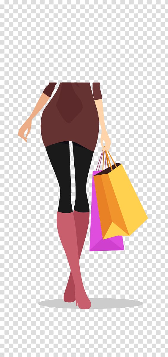 New York City Shopping Clothing Retail Smart Girls, Shopping Girl legs transparent background PNG clipart
