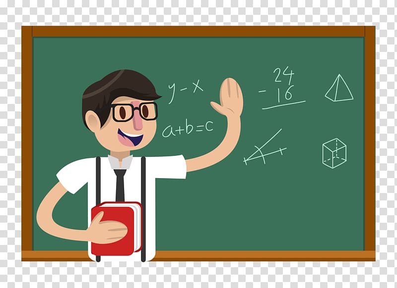 teacher illustration, Teachers Day Student Education, Cartoon math male teacher transparent background PNG clipart