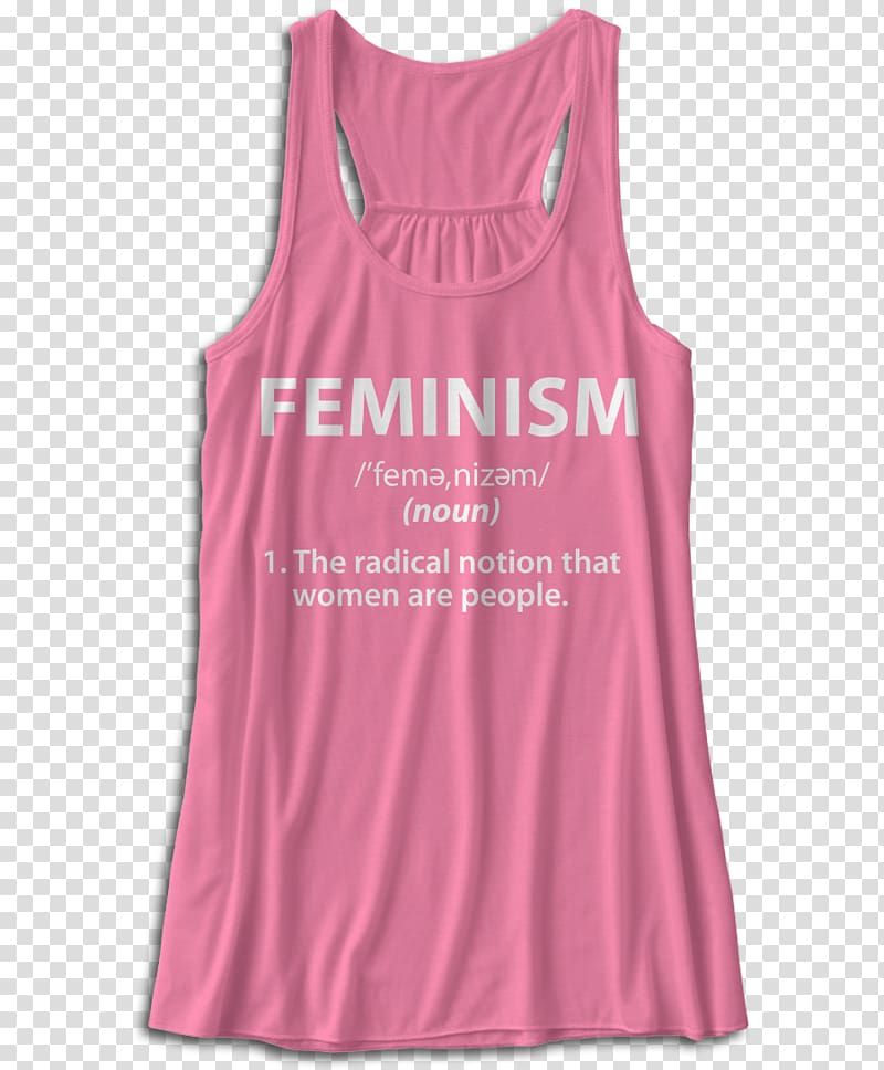 Sleeveless shirt T-shirt Active Tank M, feminism definition transparent background PNG clipart