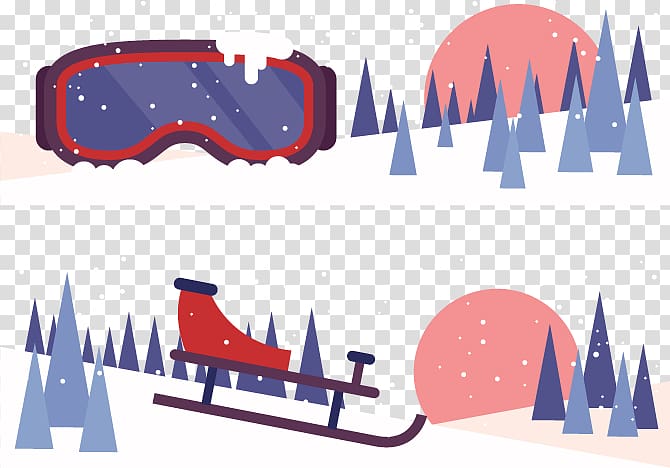 Sled Skiing Winter sport, Sports equipment transparent background PNG clipart