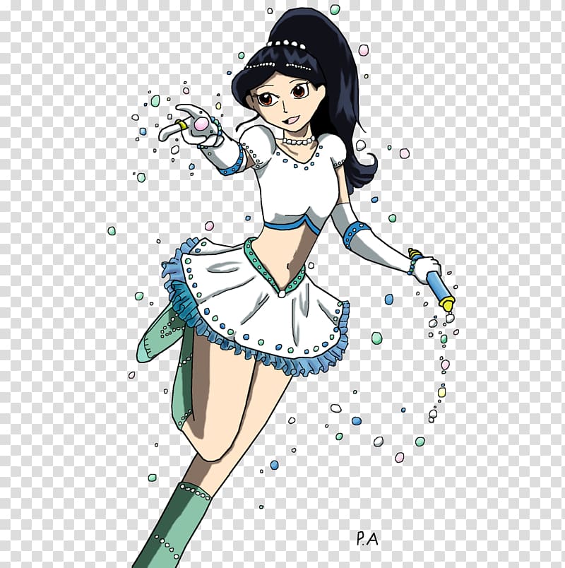 Mangaka Illustration Fairy Black hair Desktop , innocent transparent background PNG clipart