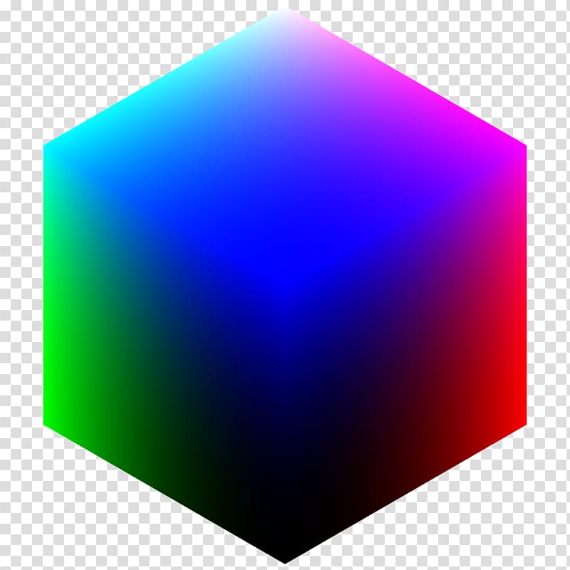 Blue RGB color model RGB color space, cube transparent background PNG clipart