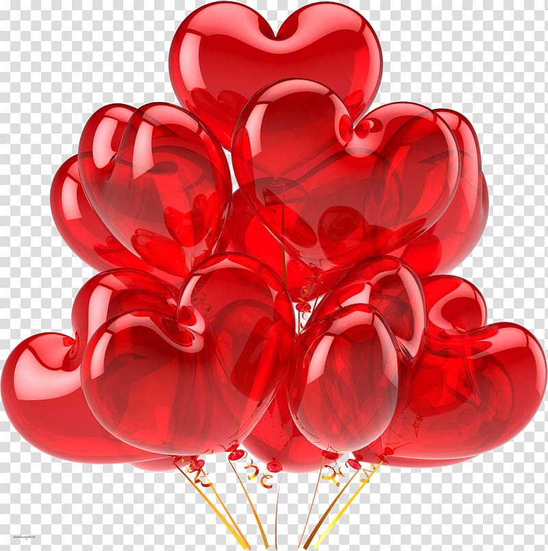 Balloon Heart , Red balloon , free transparent background PNG clipart