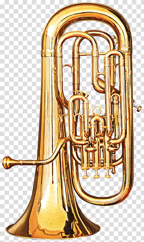 Saxhorn Tuba Euphonium Tenor horn Mellophone, Trumpet transparent background PNG clipart