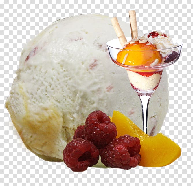 Ice cream Sorbet Gelato Sundae Frozen yogurt, small fresh ice cream transparent background PNG clipart